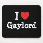Amo el personalizado del corazón de Gaylord person Alfombrilla De Ratones