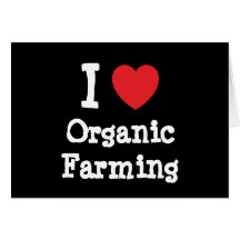 Amo el personalizado del corazón de la agricultura tarjetas