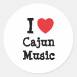Amo el personalizado del corazón de la música de C Etiqueta