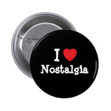 Amo el personalizado del corazón de la nostalgia p pins