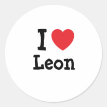 Amo el personalizado del corazón de León personali Pegatina