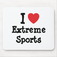 Amo el personalizado del corazón de los deportes d tapetes de raton