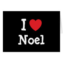 Amo el personalizado del corazón de Noel personali Felicitación