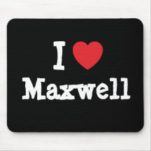 Amo el personalizado del corazón del maxwell perso alfombrillas de ratones