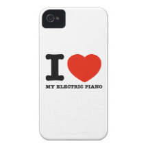 Amo el piano eléctrico iPhone 4 fundas