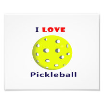 amo el pickleball rojo graphic.png del texto del p impresion fotografica