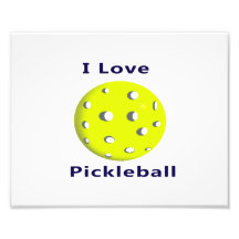 Amo el pickleball w ball.png amarillo impresiones fotograficas