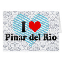 Amo el Pinar del Rio, Cuba Tarjetas