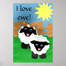 Amo el poster de la oveja