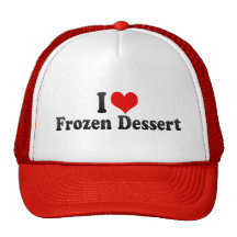 Amo el postre congelado gorro