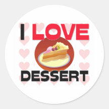 Amo el postre etiqueta