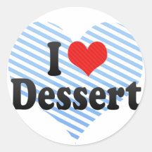 Amo el postre etiqueta