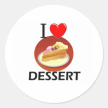 Amo el postre pegatina