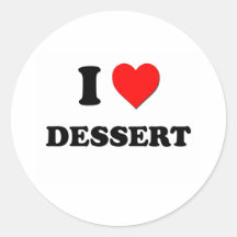 Amo el postre pegatinas  