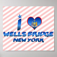 Amo el puente de los pozos, Nueva York Poster