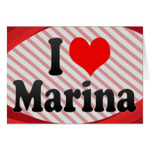 Amo el puerto deportivo tarjeta