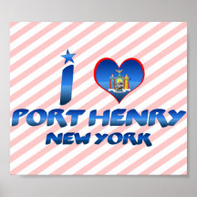 Amo el puerto Henry, Nueva York Posters