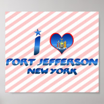 Amo el puerto Jefferson, Nueva York Impresiones