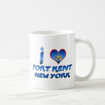 Amo el puerto Kent, Nueva York Tazas