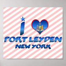 Amo el puerto Leiden, Nueva York Posters