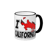 Amo el rodeo California Taza De Café
