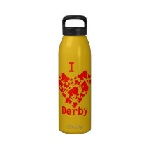 Amo el rodillo Derby Botellas De Beber
