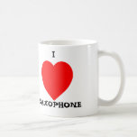 Amo el saxofón taza de café