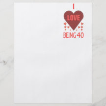 Amo el ser 40 años tarjetas publicitarias