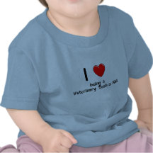 Amo el ser camiseta del niño de una tecnología vet