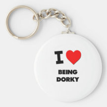 Amo el ser Dorky Llavero Personalizado
