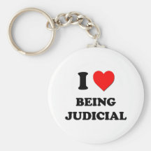 Amo el ser judicial llavero