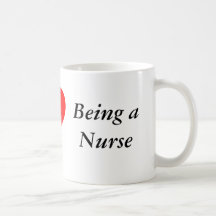 Amo el ser una taza de la enfermera