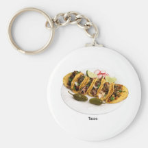 amo el tacos llavero personalizado