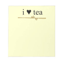 Amo el té - libreta bloc de papel