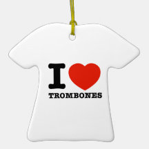 Amo el trombone ornamento para reyes magos
