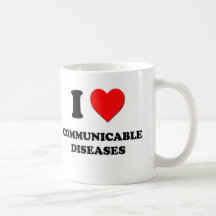 Amo enfermedades contagiosas taza