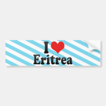 Amo Eritrea Etiqueta De Parachoque