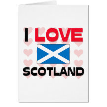 Amo Escocia Tarjeta