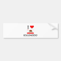 Amo ESCONDIDO California Pegatina De Parachoque