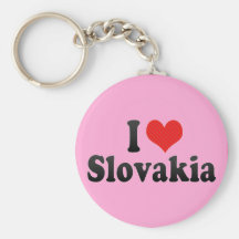 Amo Eslovaquia Llavero Personalizado