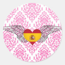Amo España - alas Pegatinas