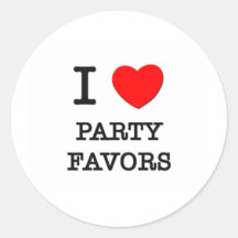 Amo favores de fiesta etiquetas  