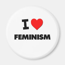 Amo feminismo imán para frigorifico