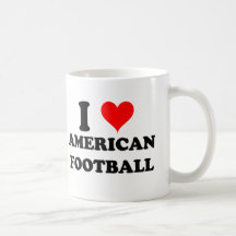 Amo fútbol americano tazas