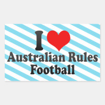 Amo fútbol de las reglas del australiano rectangular altavoz