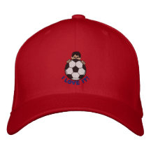 Amo fútbol gorra de béisbol bordada