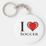 Amo fútbol llaveros personalizados