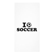 Amo fútbol tarjeta fotografica  