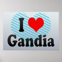 Amo Gandía, España Poster