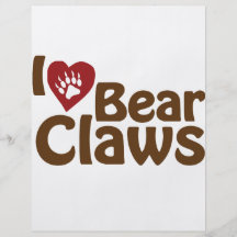 amo garras de oso tarjeta publicitaria